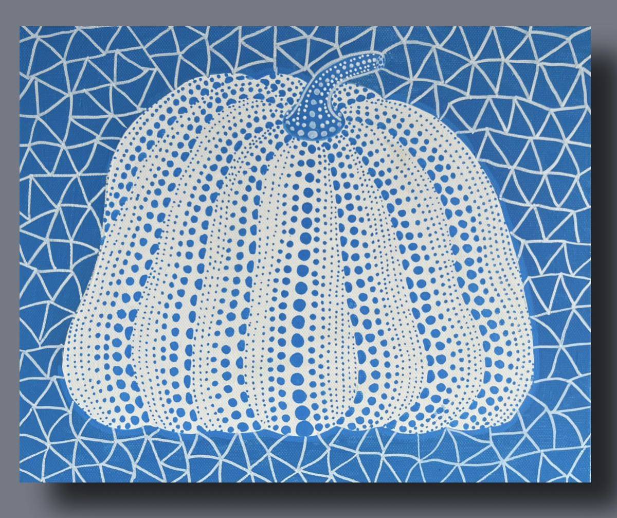 ◇◇草間彌生 ◇◇「かぼちゃ 1999」模写 ◇南瓜 pumpkin yayoi kusama