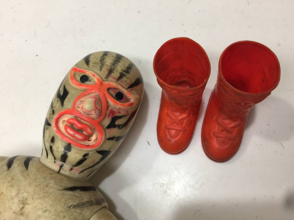 昭和レトロ タイガーマスク ソフビ ザ・グレートゼブラ 30cm 梶原一騎