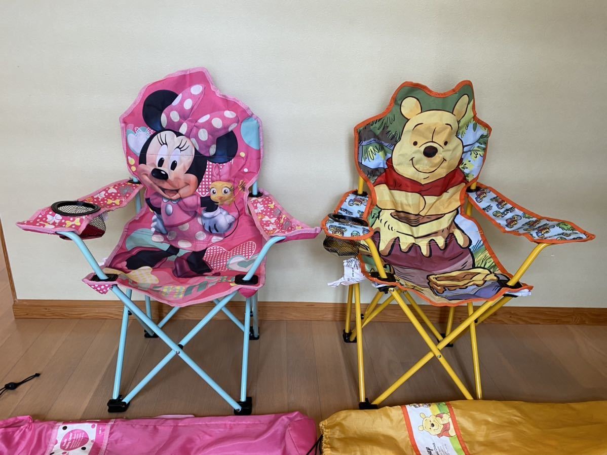コストコ ディズニーミニーちゃん子どもチェアー コストコ 子供用 チェア ディズニー ミニー プーさん 二脚セット