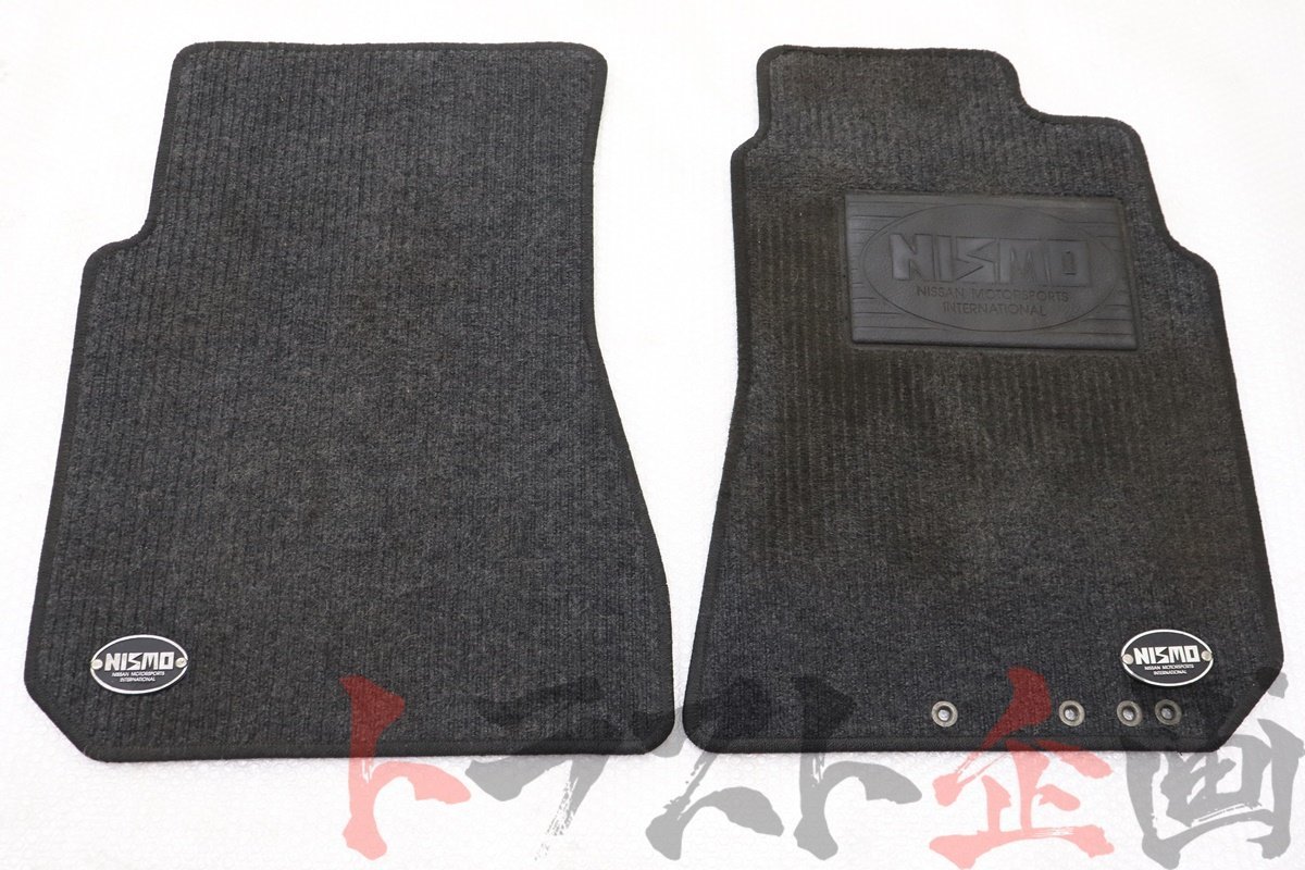 1100906230 ニスモ フロアマット 旧ロゴ 運転席 助手席 スカイライン GT-R BNR32 トラスト企画 U