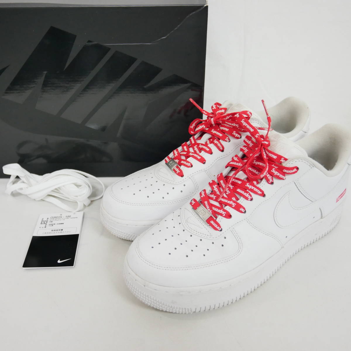 納品書あり Supreme NIKE AIR FORCE 1 LOW AF1 Black エアフォース 