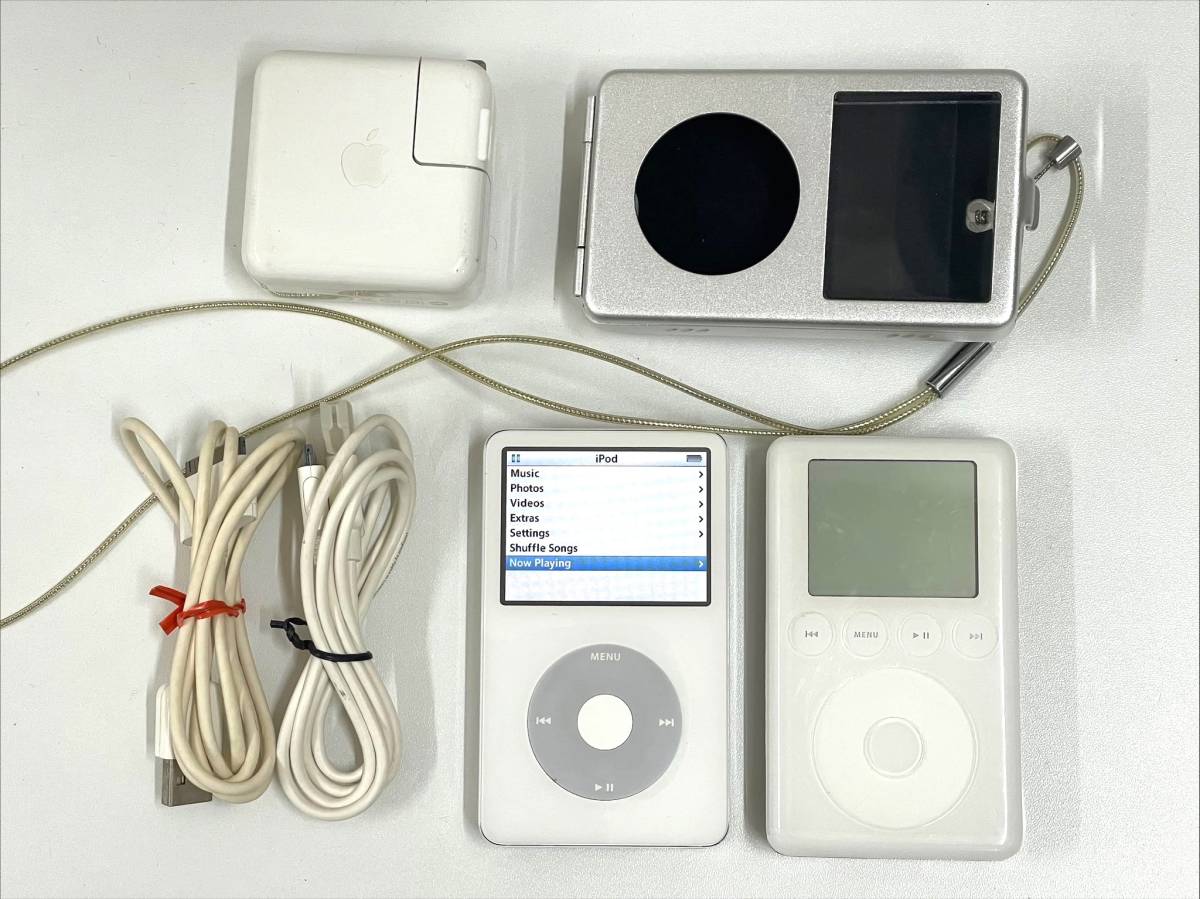 【ジャンク】 iPod A1136 60GB 通電OK A1040 40GB 通電NG まとめて 動作未確認