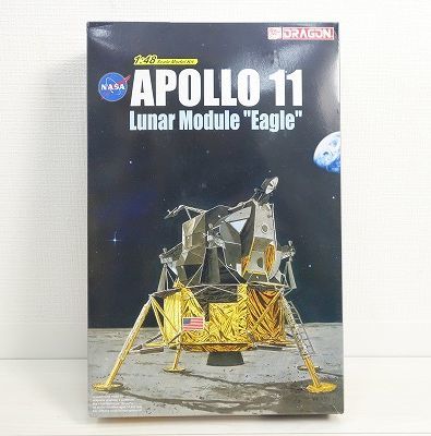DRAGON ドラゴン 1/48スケール 未組立プラモデル Apollo アポロ11号 Lunar Module 月面着陸船 Eagle アオシマ