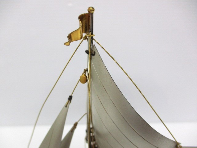 7-154】 帆船 置物 スターリング960 SEKI 刻印 銀製 インテリア 金属工芸