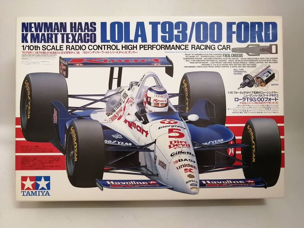 未組立 タミヤ 1/10 電動RCレーシングカー ニューマン ハース K マート テキサコ ローラT93/00 フォード
