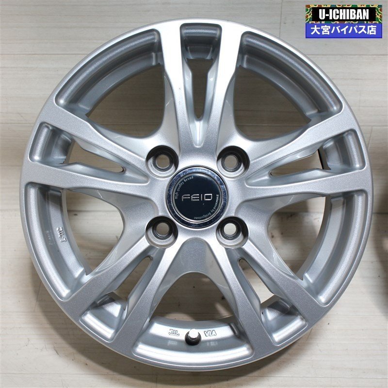 HOT ワゴンR モコ ライフ ムーヴ 軽自動車 冬用ホイールに FEID 4.5-13+35 4H100 13インチ ホイール4本セット _○004