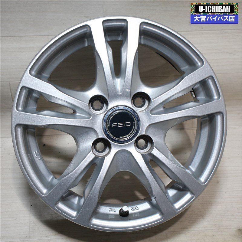 HOT ワゴンR モコ ライフ ムーヴ 軽自動車 冬用ホイールに FEID 4.5-13+35 4H100 13インチ ホイール4本セット _○004