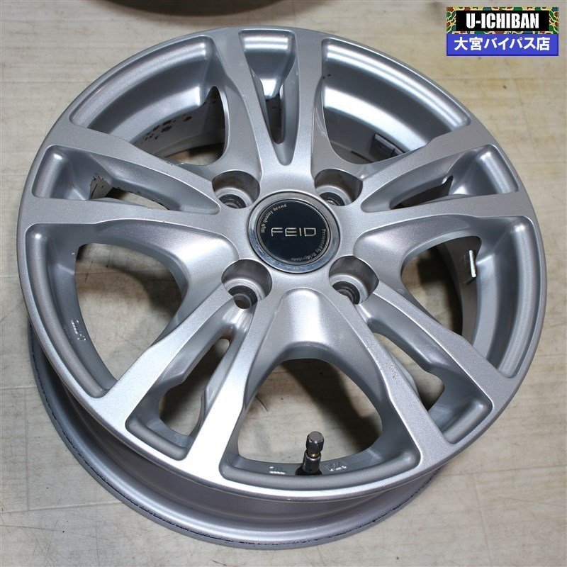 HOT ワゴンR モコ ライフ ムーヴ 軽自動車 冬用ホイールに FEID 4.5-13+35 4H100 13インチ ホイール4本セット _○004