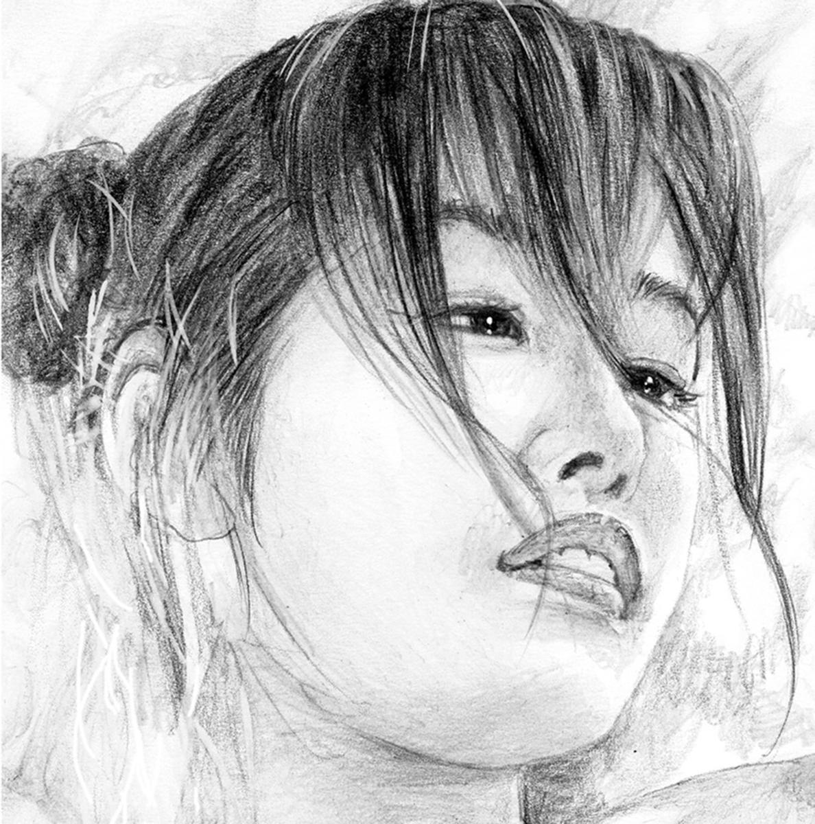 最落なし100円スタート出品！石川吾郎 美人画 日刊現代挿絵画 版画 