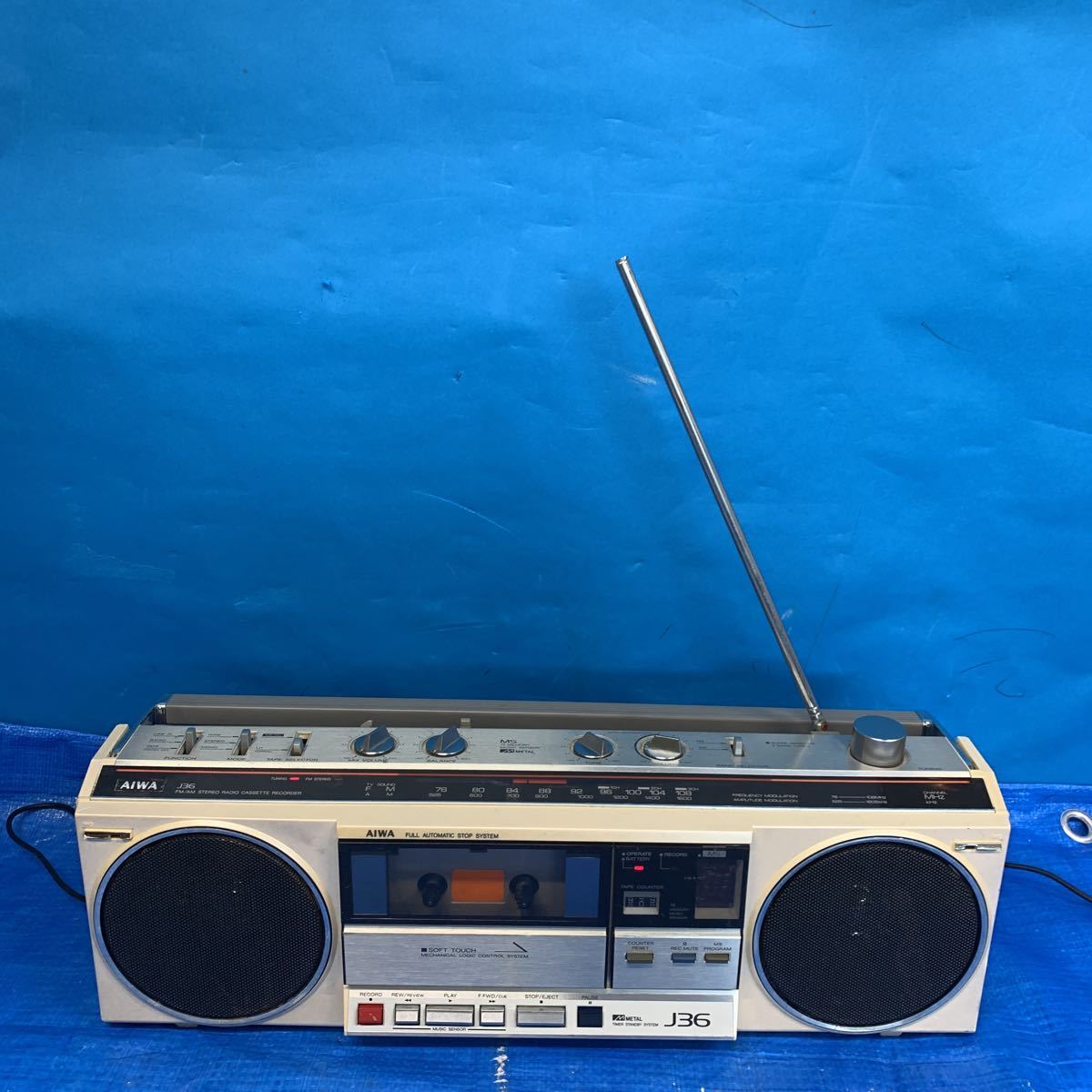 AIWA アイワ ラジカセ CS-J36 ジャンク品 CS-J36 アイワ ラジカセ
