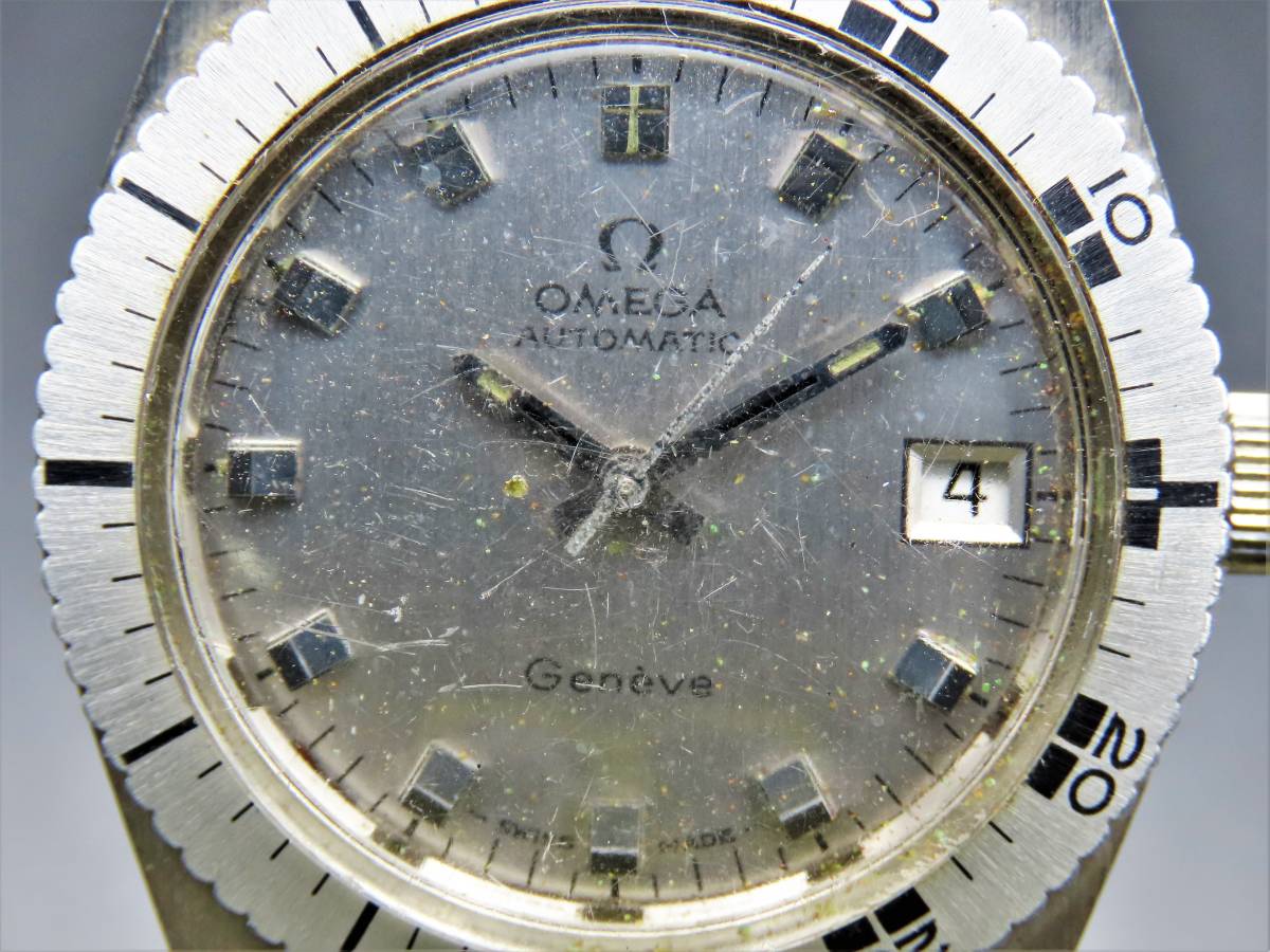 1円～! ジャンク品☆正規品 OMEGA オメガ ジュネーブ 自動巻き デイト