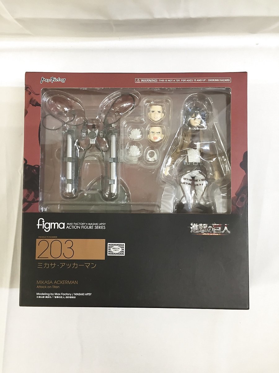 1円～】【未開封】figma 203 進撃の巨人 ミカサ・アッカーマン □未