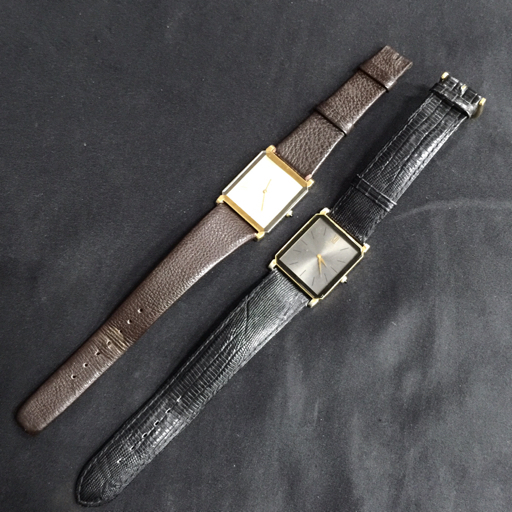  セイコー 腕時計 ドルチェ 7730-5020 スクエア GD金具 クォーツ メンズ 他 7730-5040 計2点 SEIKO QR075-388(ドルチェ)｜売買されたオークション情報、yahooの商品情報をアーカイブ公開 - オークファン ドルチェ