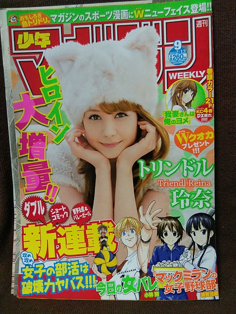 週刊少年マガジン 2013年No.9 グラビア切り抜き トリンドル玲奈 なあ坊
