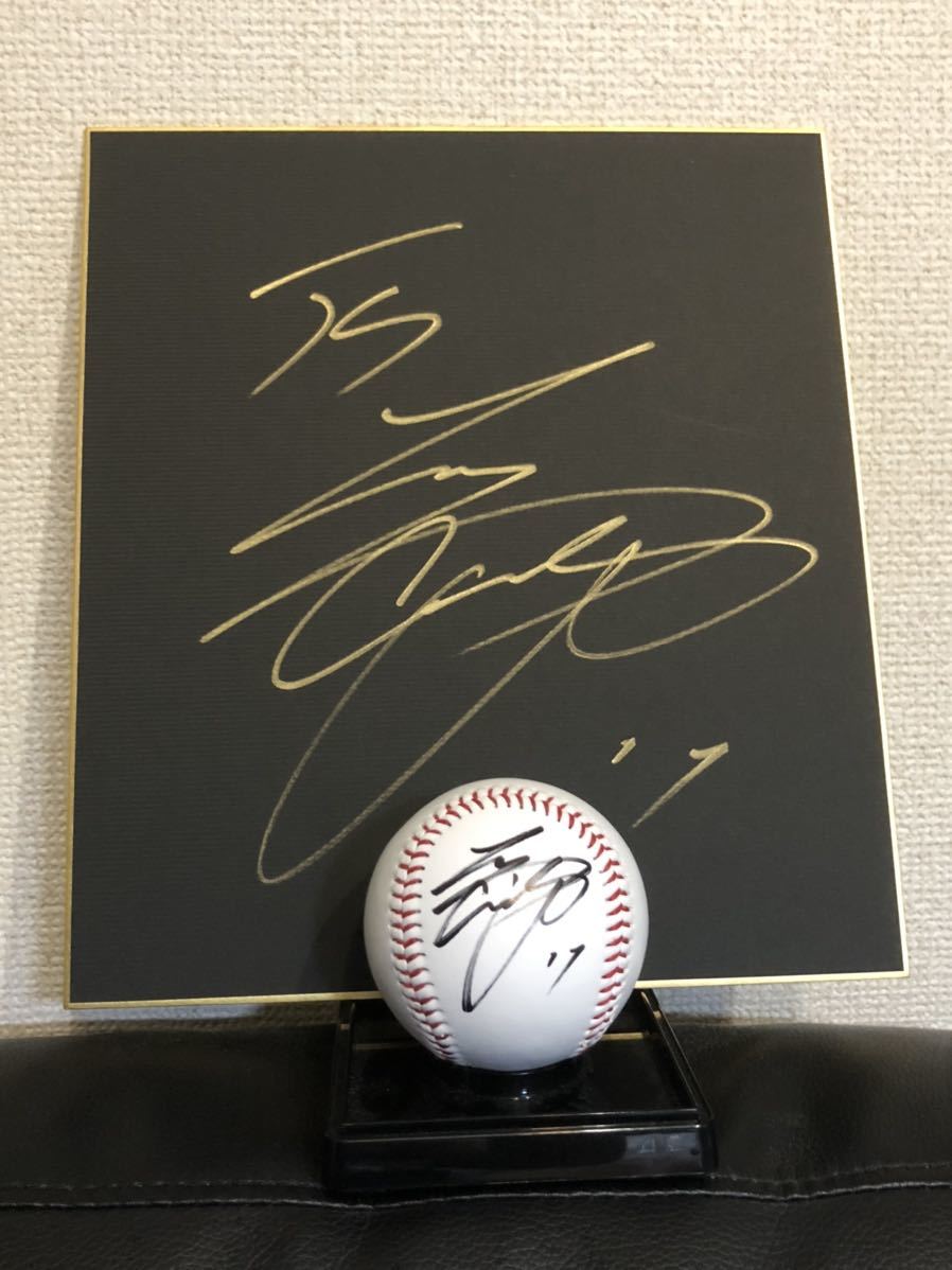 北海道日本ハムファイターズ - 大谷翔平サイン色紙 ファイターズ時代1