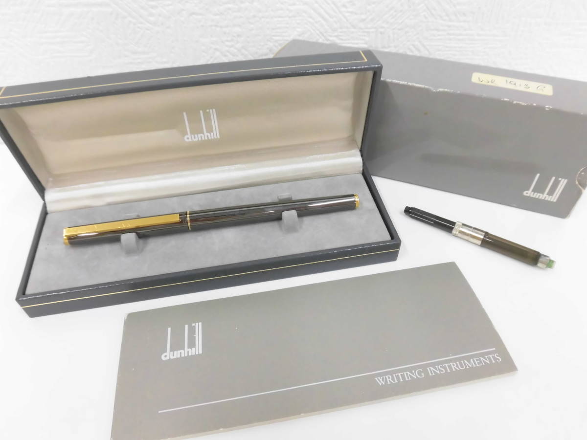 ダンヒル 14K-585 ゴールド万年筆 dunhill 文具祭 ダンヒル dunhill 万年筆 585 ペン先 14K GERMANY DUNHILL 執筆