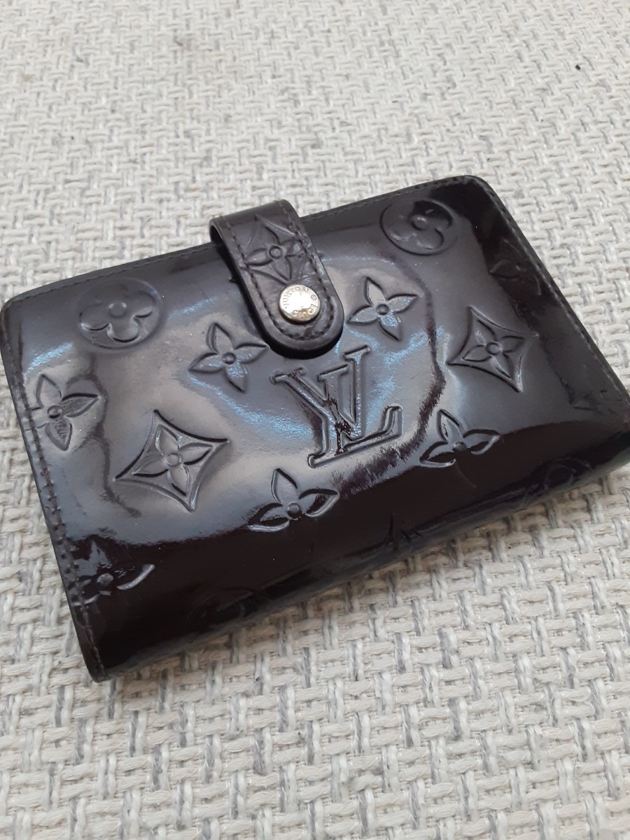 正規品】ルイヴィトン ヴェルニ がま口 二つ折り 財布 LOUIS 正規品】ルイヴィトン ヴェルニ がま口 二つ折り 財布 LOUIS