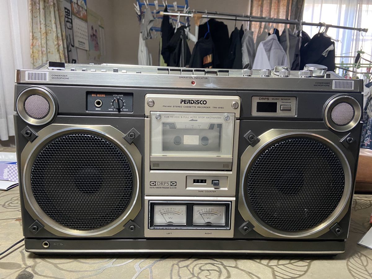日立 PERDISCO パディスコ TRK-8180 動作良好 HITACHI 日立 ラジカセ