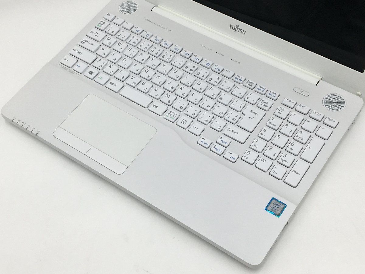富士通 ノートパソコン 本体 ホワイト ♪△【FUJITSU 富士通】ノートPC/Core i7 7700HQ(第7世代)/HDD 1TB