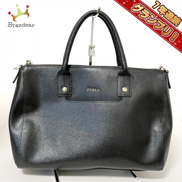 フルラ FURLA ハンドバッグ レザー 黒 バッグ ショルダーバッグ 