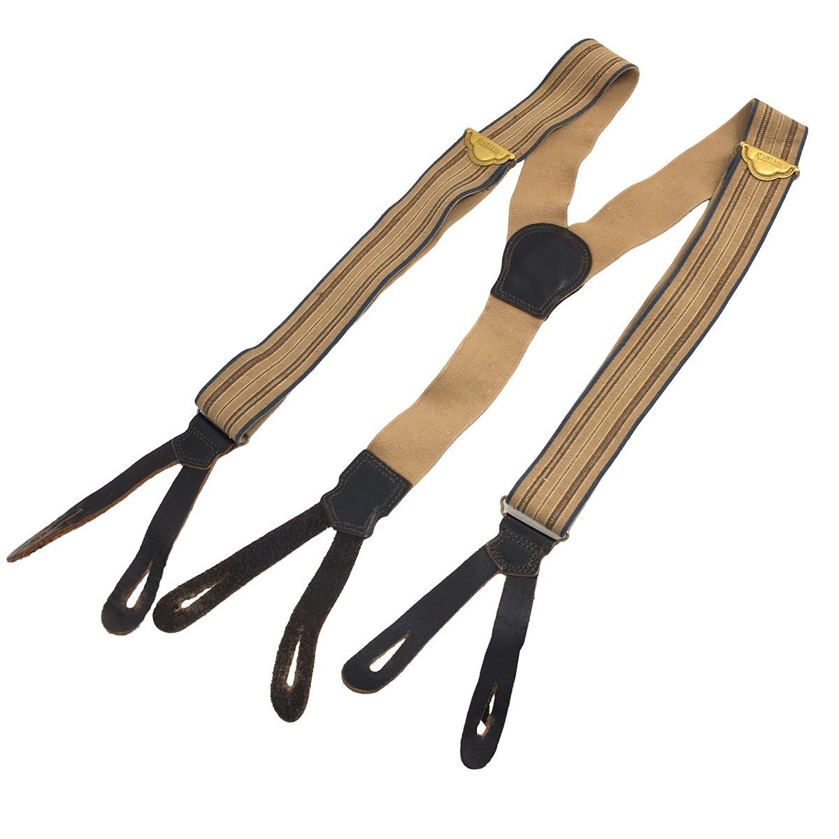 At Last＆Co． W-SUSPENDERS ストライプ ダブル サスペンダー 商品番号