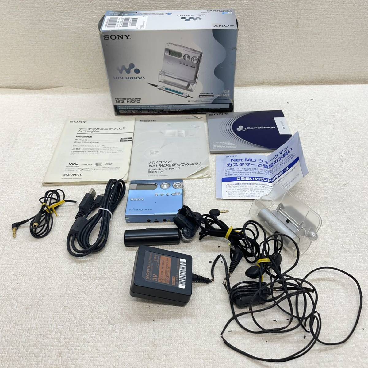A3）SONY MDウォークマン MZ-N910 動作未確認 現状品（66） SONY MZ