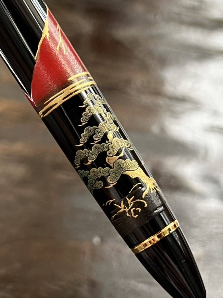 セーラープロフィット21K 蒔絵万年筆（赤富士に鶴） セーラー(SAILOR