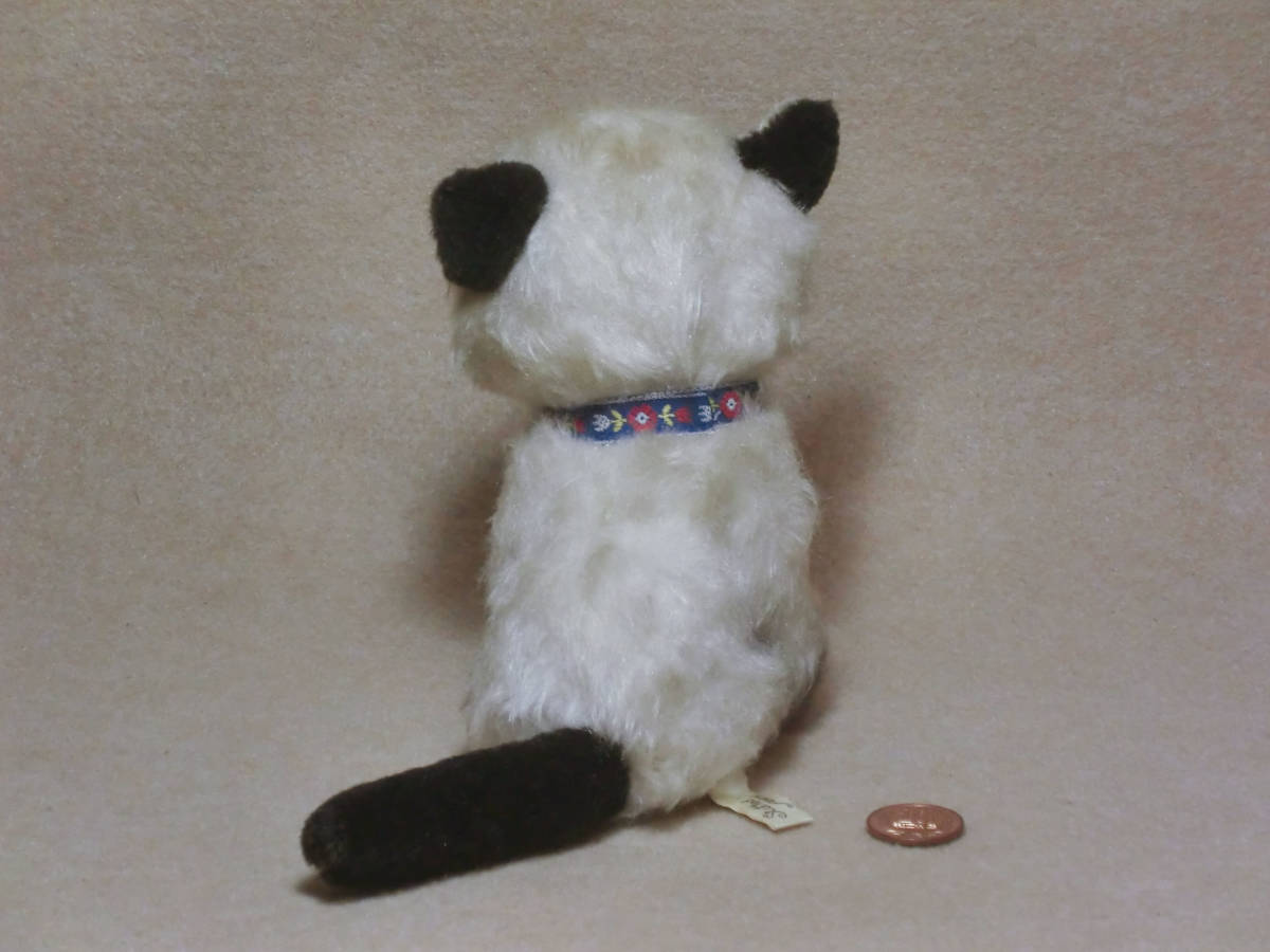 昭和レトロ ぬいぐるみの三英 シャム猫ぬいぐるみ MADE IN JAPAN 猫