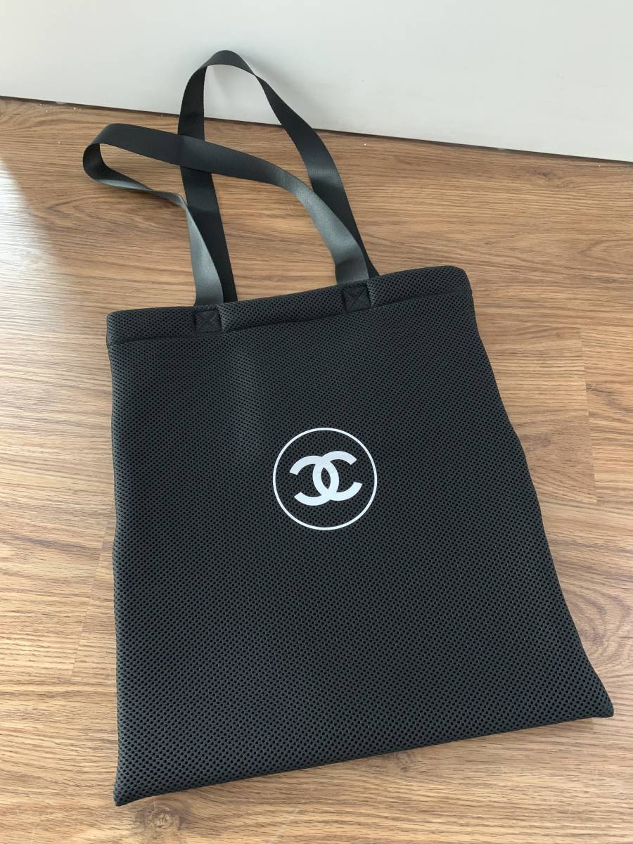CHANEL ロゴ メッシュ トートバッグ ブラック シャネル トートバッグ メッシュトートバッグ ノベルティ 【公式通販】