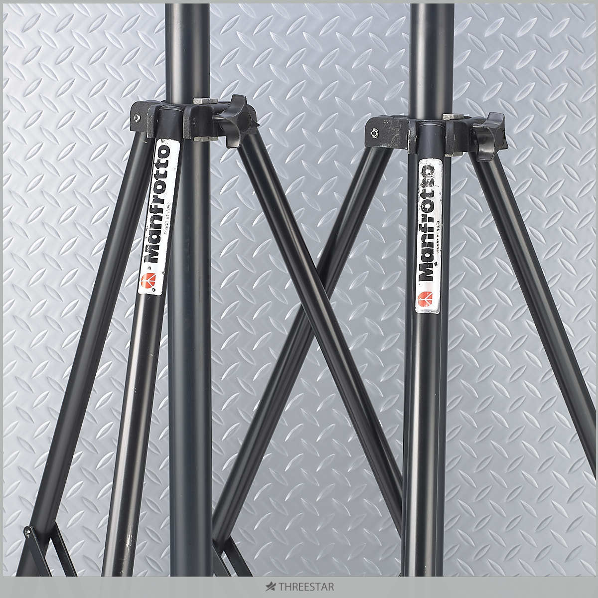 Manfrotto マンフロット 005 ローラー付き ライトスタンド 2本セットの 