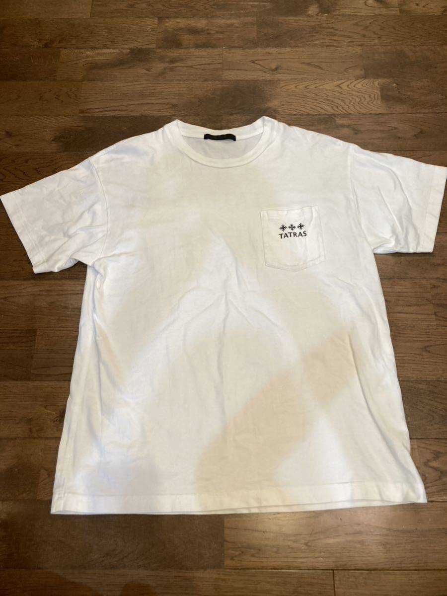 美品】TATRAS 半袖Tシャツ サイズ01 メンズ タトラス 半袖シャツ ロゴT