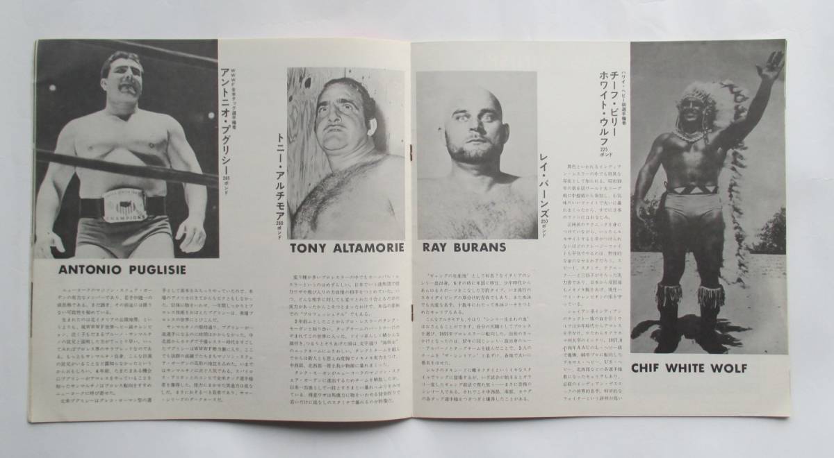 【アンティーク】日本プロレス サマーシリーズ 1967年 パンフレット サイン付 アンティーク】日本プロレス サマーシリーズ 1967年 パンフレット