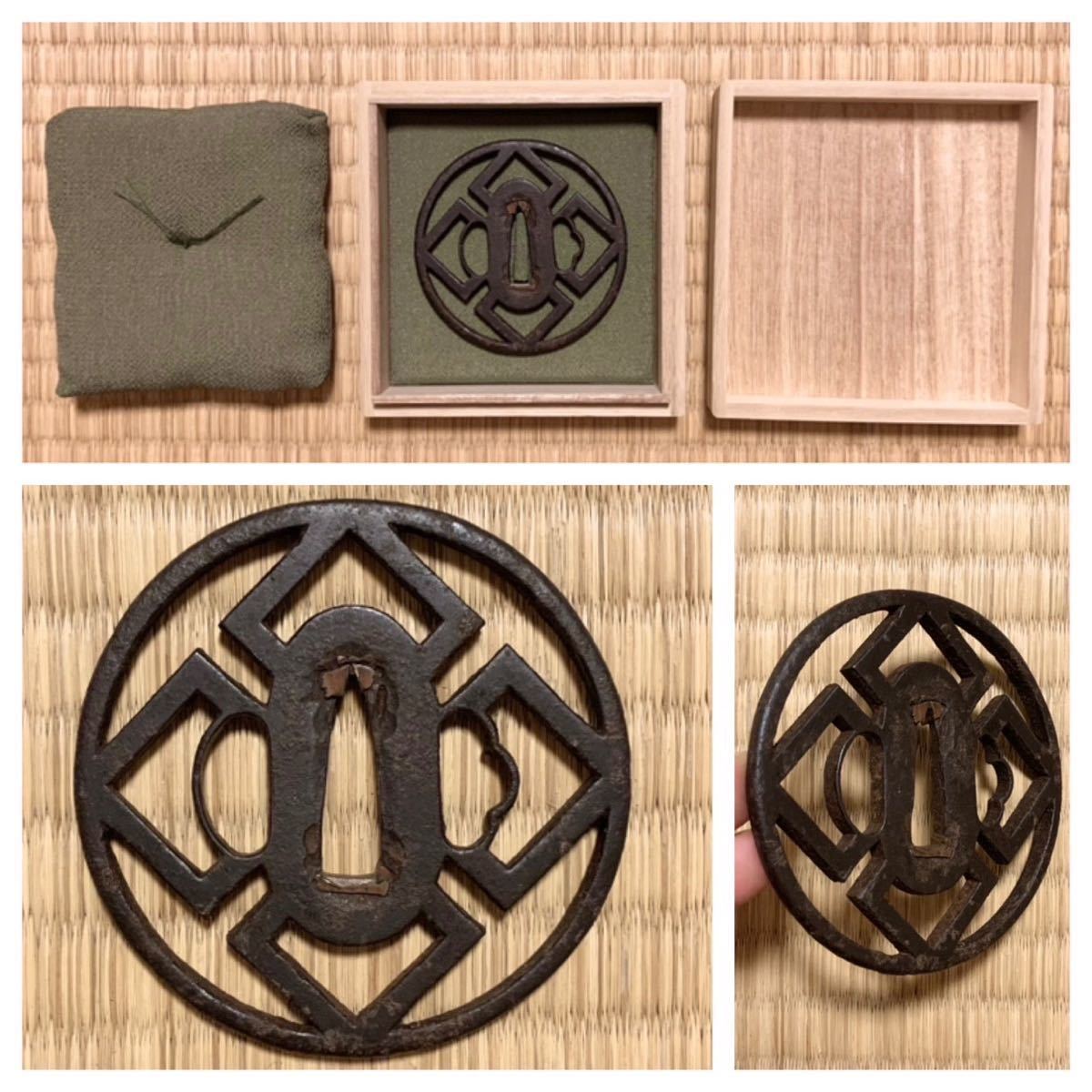 蔵出し品 刀装具 時代 刀 鍔 16