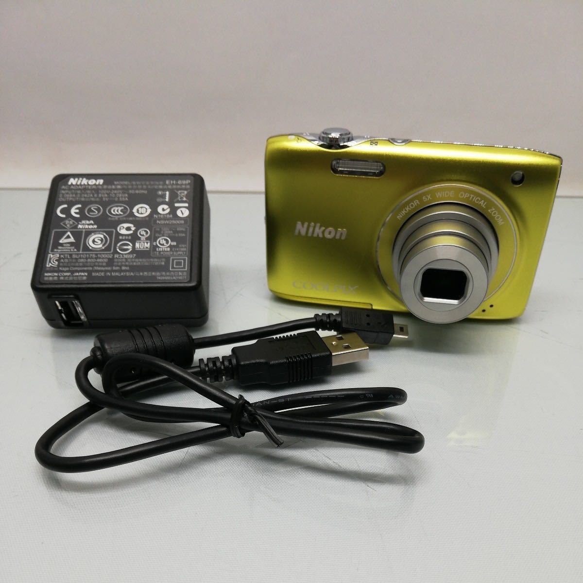 美品】Nikon COOLPIX S3100 シトラスイエロー 動作確認済 Amazon