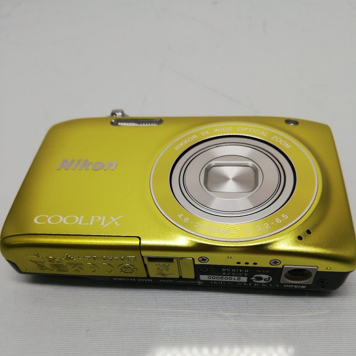美品】Nikon COOLPIX S3100 シトラスイエロー 動作確認済 Amazon