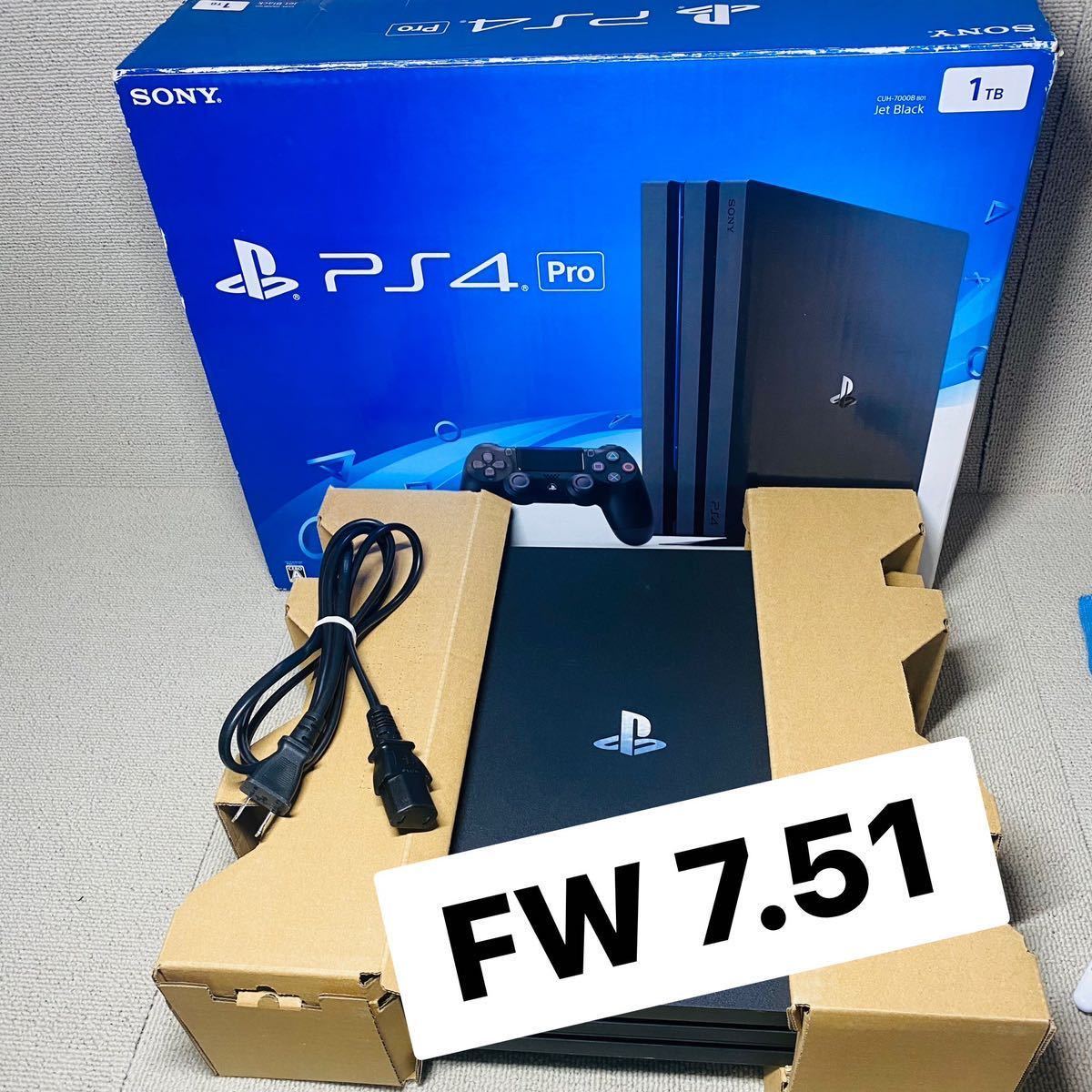 FW7.51 読込OK SONY ps4 本体 プロ PRO 後期型 7000B プレステ4 FW9.00 