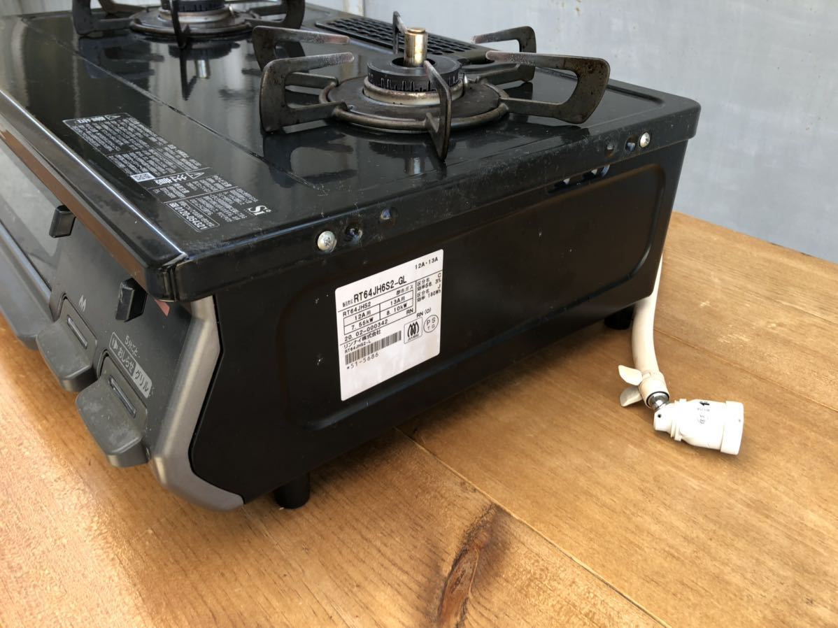 リンナイ 都市ガスコンロ RT64JH6S2-GL 2020年製 Rinnai RT64JH6S2-GL