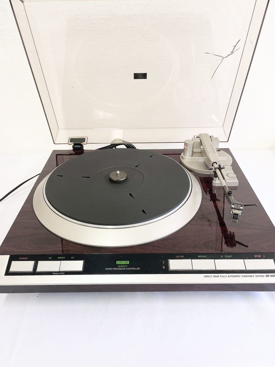 【お得，人気】 DENON デノン DP-52F レコードプレーヤー フルオート ターンテーブル 音響機器 Y7(デノン)｜売買されたオークション情報、yahooの商品情報をアーカイブ公開 - オークファン デノン