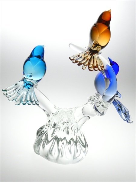 イタリアベネチアガラス ムラノガラス フクロウ 金彩 イタリアベネチア