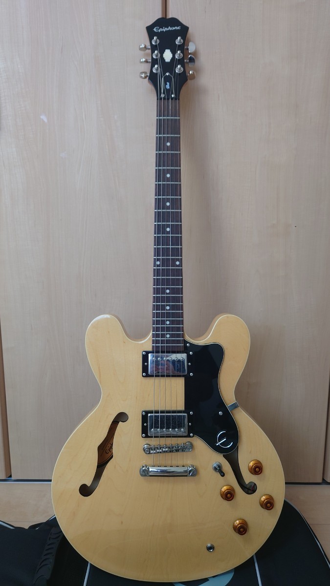 エピフォン Dot /na 純正ギグバッグつき Epiphone極美品GOLDパーツ仕様