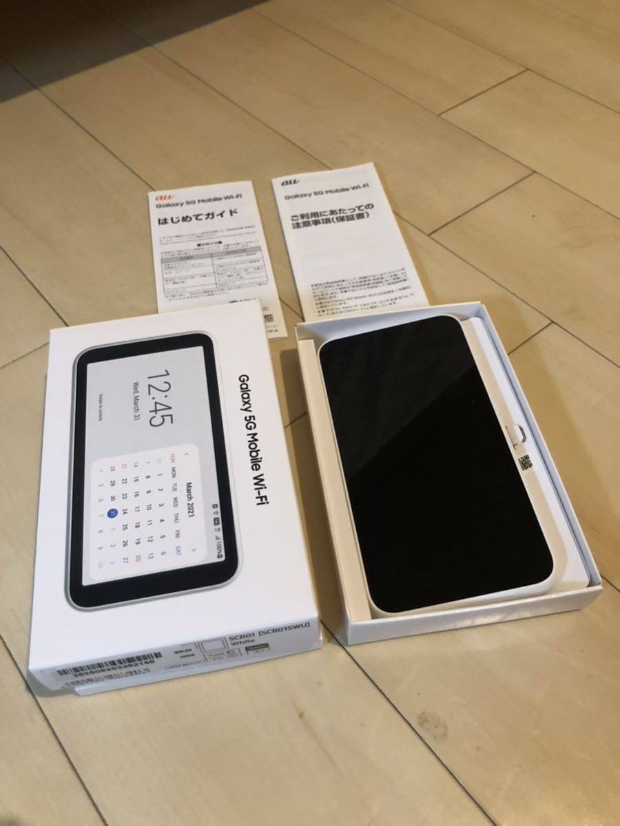 美品 Galaxy 5G Mobile Wi-Fi WiMAX+5Gモバイルルーター SCR01 中古