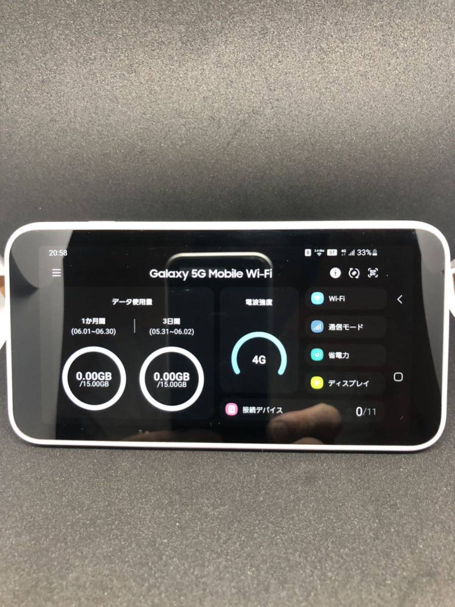 美品 Galaxy 5G Mobile Wi-Fi WiMAX+5Gモバイルルーター SCR01 中古