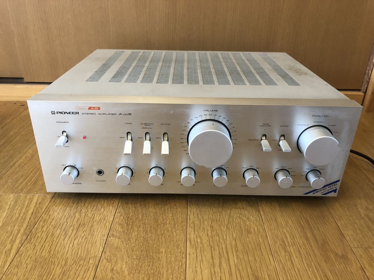 Pioneer A-006プリメインアンプ PIONEER パイオニア A-006 プリメインアンプ 通電のみ確認 ジャンク