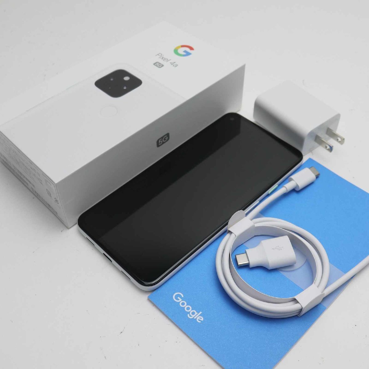 新品同様 SIMフリー Google Pixel 4a (5G) 128GB ホワイト 即日発送