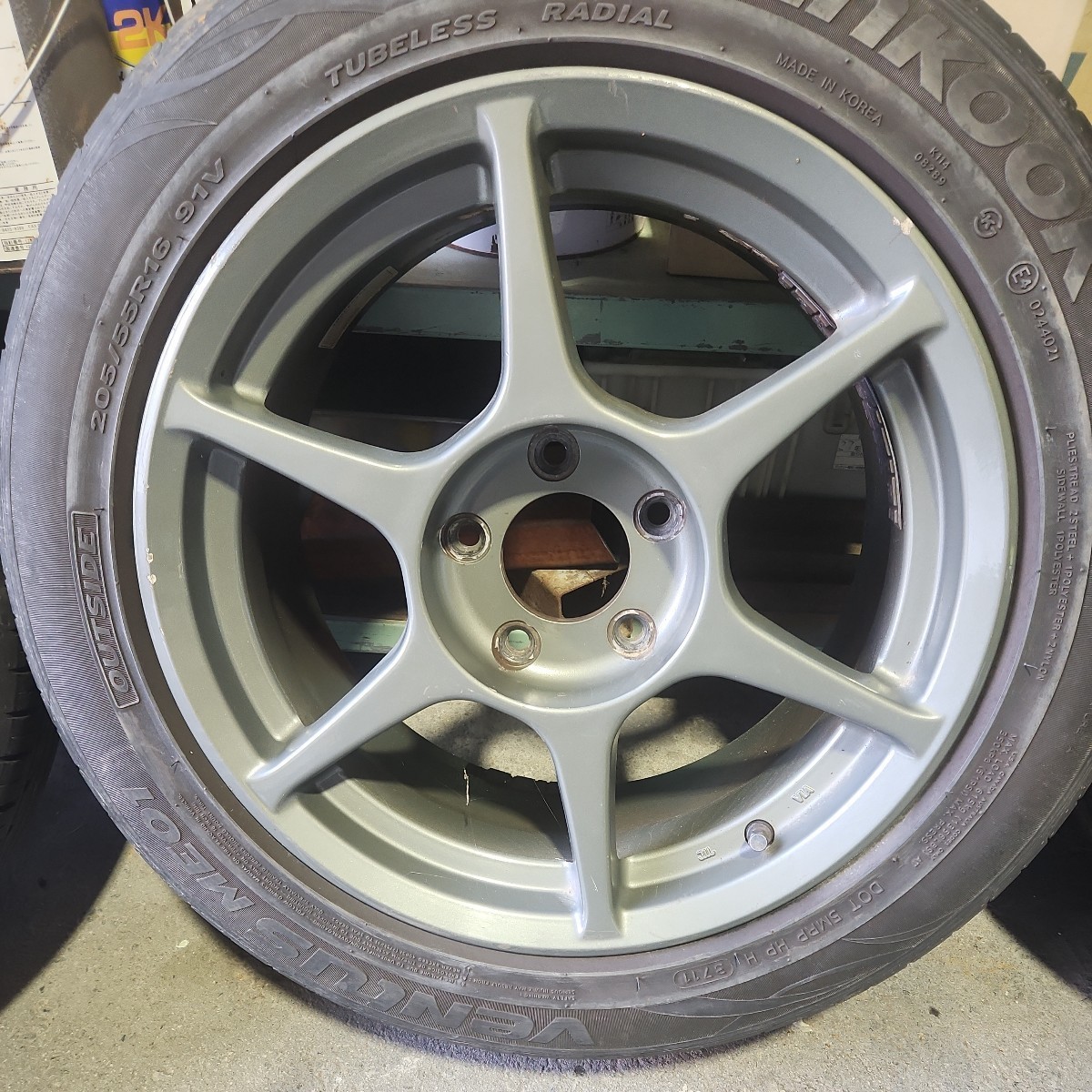 P1 レーシング 4本 中古品 16×7.5+32 114.3 5H シルビア 16インチ
