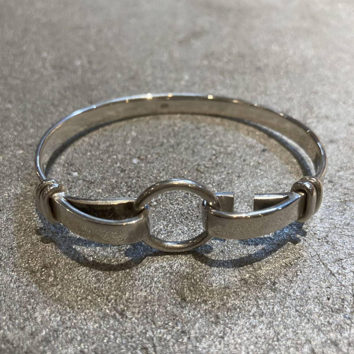 VINTAGE ヴィンテージ シルバー 925フックデザインバングル/ブレス