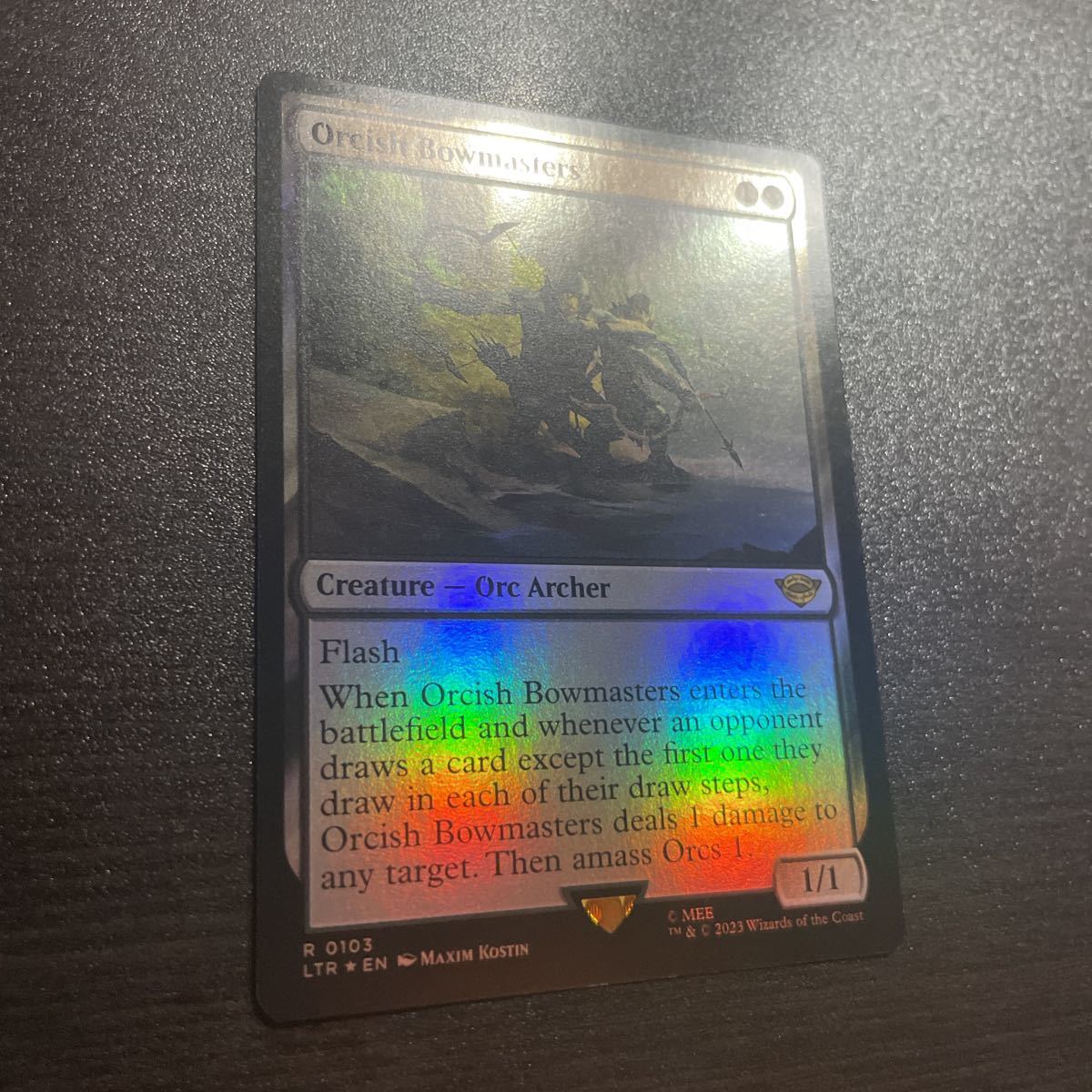 オークの弓使い ボーダーレス foil 英語版 mtg 7/30迄】MTG foil 英語版 オークの弓使い Orcish Bowmasters ②