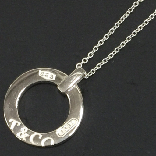 ティファニー 1837 T&CO サークル リング ネックレス SV925 シルバー アクセサリー ユニセックス 付属品あり TIFFANY