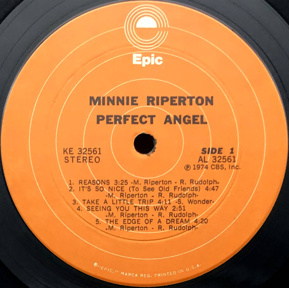 ☆US ORIG LP☆MINNIE RIPERTON/Perfect Angel 1974年 初回橙ラベル 