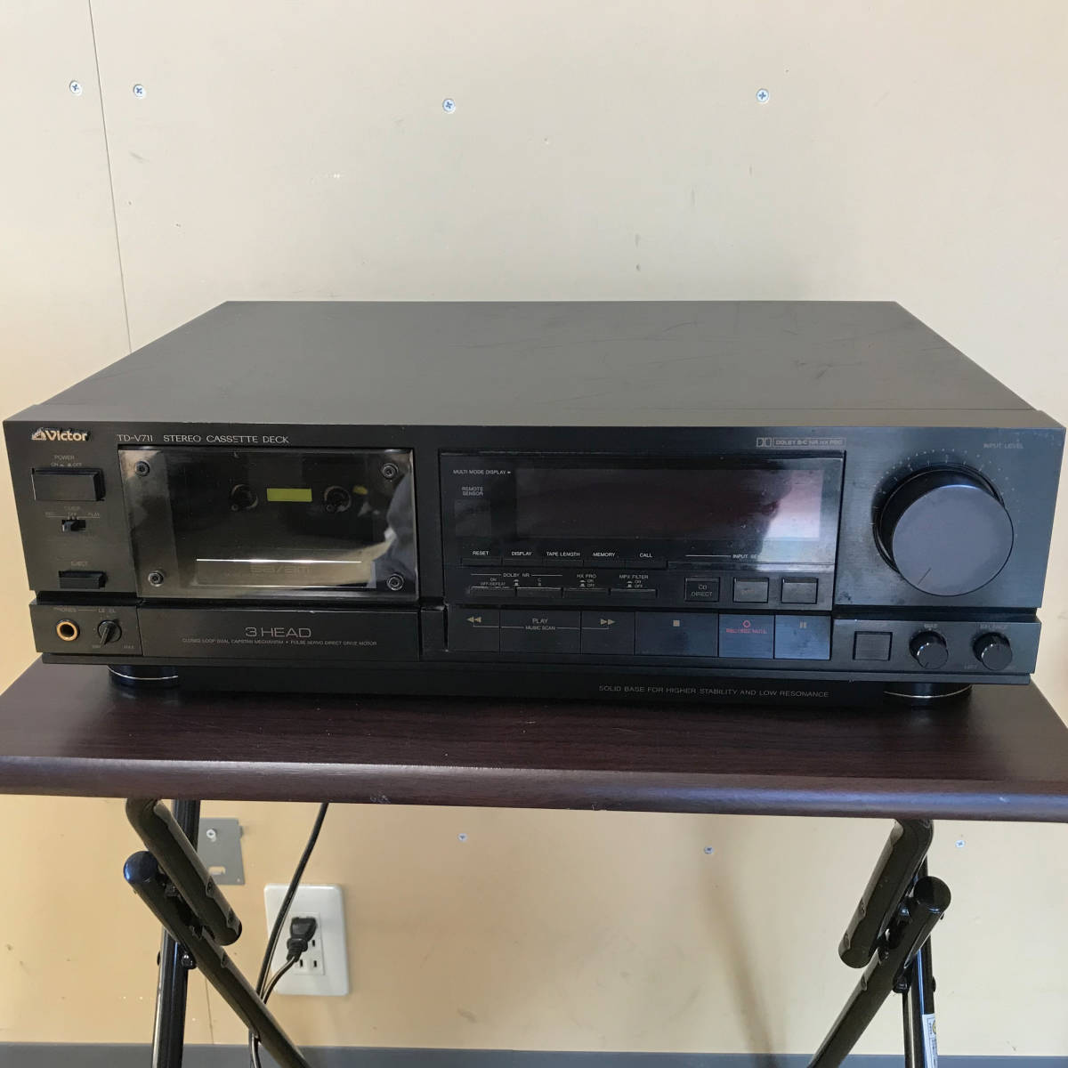 ◇Victor ビクター TD-V711 ステレオカセットデッキ ジャンク品 Victor